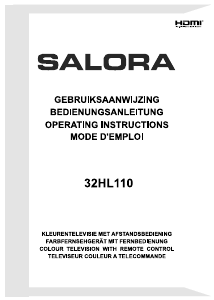 Mode d’emploi Salora 32HL110 Téléviseur LED