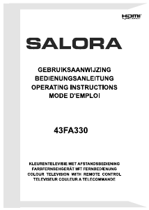 Handleiding Salora 43FA330 LED televisie