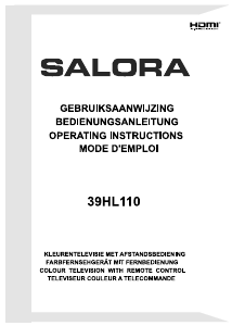 Handleiding Salora 39HL110 LED televisie
