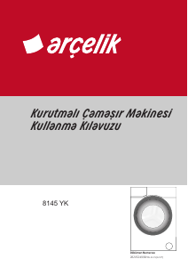 Kullanım kılavuzu Arçelik 8145 YK Çamaşır kurutma makinesi