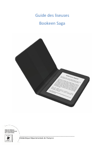 Mode d’emploi Bookeen Saga Liseuse