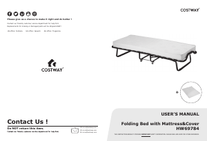 Handleiding Costway HW69784A Bedframe
