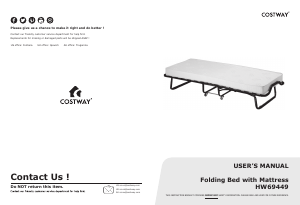 Handleiding Costway HW69449A Bedframe