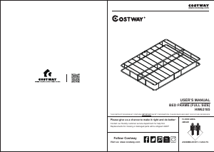 Handleiding Costway HW63185A Bedframe
