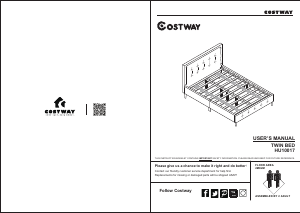 Handleiding Costway HU10017B Bedframe