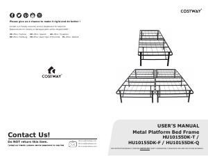 Handleiding Costway HU10155DK-FA Bedframe