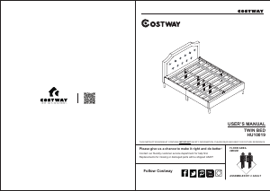 Handleiding Costway HU10019A Bedframe
