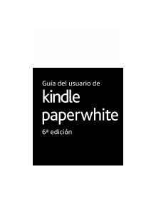 Manual de uso Amazon Kindle Paperwhite E-reader