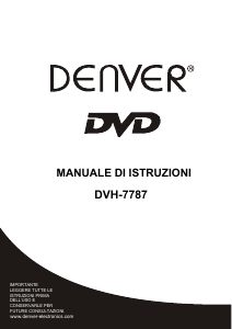 Manuale Denver DVH-7787 Lettore DVD
