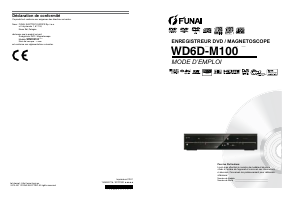 Mode d’emploi Funai WD6D-M100 Combi DVD-vidéo