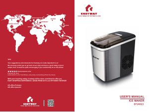 Manual Costway EP24023C Ice Cube Maker