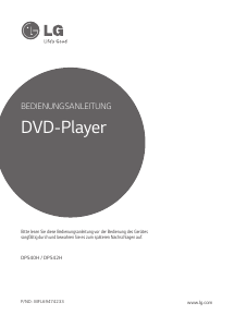 Bedienungsanleitung LG DP542H DVD-player