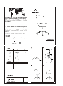 Manual de uso Costway CB10226GRA Silla de trabajo