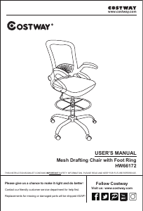 Handleiding Costway HW66172A Bureaustoel