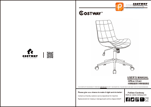 Handleiding Costway HW66892A Bureaustoel