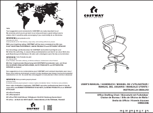 Handleiding Costway HW65396A Bureaustoel