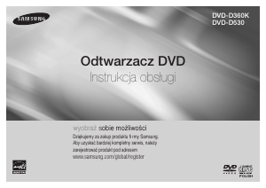 Instrukcja Samsung DVD-D360K Odtwarzacz DVD