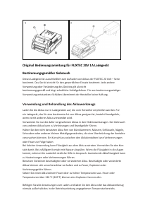 Bedienungsanleitung Fuxtec FX-E1LG1A Akkuladegerät