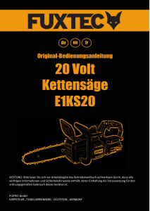 Handleiding Fuxtec FX-E1KS20 Kettingzaag