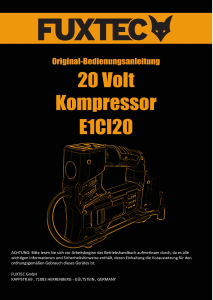 Bedienungsanleitung Fuxtec FX-E1CI20 Kompressor