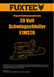 Bedienungsanleitung Fuxtec FX-E1MS20 Deltaschleifer