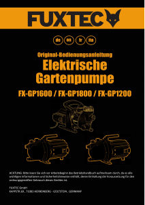 Manual Fuxtec FX-GP1800 Garden Pump