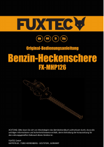 Manual Fuxtec FX-MHP126 Hedgecutter