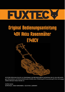 Bedienungsanleitung Fuxtec E148CV Rasenmäher
