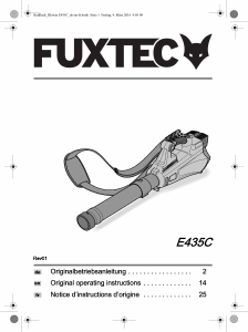 Bedienungsanleitung Fuxtec E435C Laubblaser