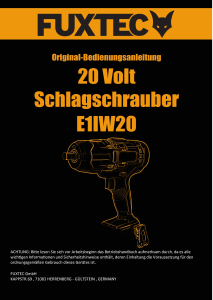 Bedienungsanleitung Fuxtec FX-E1IW20 Schrauber
