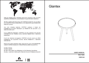 Manual de uso Giantex HW67445A Mesa auxiliar