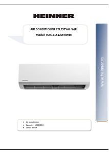 Handleiding Heinner HAC-CLS12WHWIFI Airconditioner