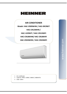 Manual Heinner HAC-CR12WIFI Air Conditioner