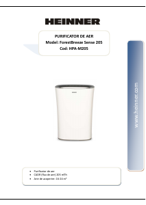 Manual Heinner HPA-M205 Air Purifier