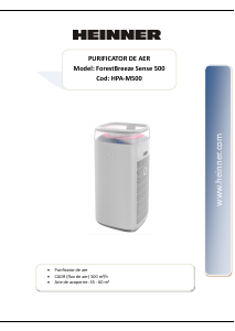 Manual Heinner HPA-M500 Air Purifier