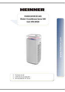 Handleiding Heinner HPA-M500 Luchtreiniger