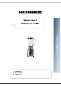 Manual Heinner HBL-ICE1000XMC Blender