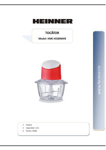 Manual Heinner HMC-K500WHR Aparat de maruntit