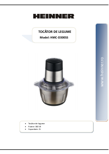 Manual Heinner HMC-D300SS Aparat de maruntit