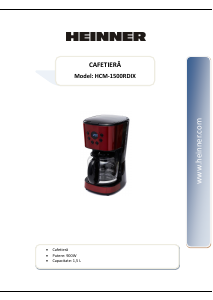 Manual Heinner HCM-1500RDIX Coffee Machine