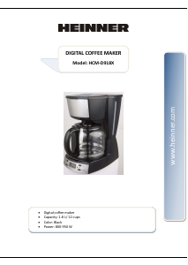 Manual Heinner HCM-D918X Coffee Machine