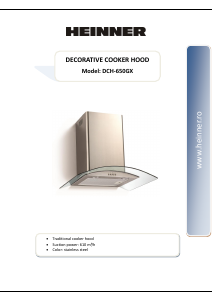Handleiding Heinner DCH-650GX Afzuigkap
