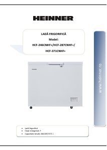 Manual Heinner HCF-287CNHF+ Congelator