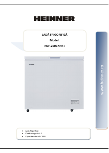 Manual Heinner HCF-200CNHF+ Congelator