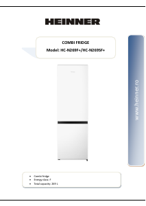 Manual Heinner HC-N269SF+ Fridge-Freezer