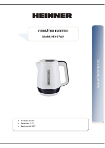 Manual Heinner HEK-17WH Fierbător