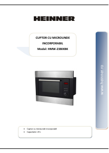 Handleiding Heinner HMW-23BIXBK Magnetron
