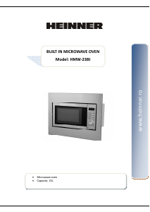 Handleiding Heinner HMW-23BI Magnetron