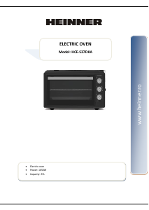 Manual Heinner HCE-S37DKA Cuptor