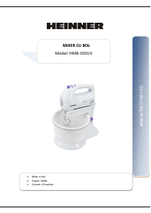 Manual Heinner HMB-350UV Stand Mixer